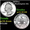 Image 1 : Proof 1979-s Washington Quarter 25c Grades GEM++ Proof Deep Cameo