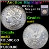 Image 1 : 1903-s Morgan Dollar $1 Graded Select Unc By USCG