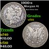 1900-s Morgan Dollar $1 Grades vf++