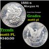 Image 1 : 1881-s Morgan Dollar $1 Grades GEM Unc PL