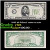1935 $5 federal reserve note Grades vf+