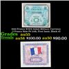 Image 1 : 1944 France WWII Allied Military Currency 2 Francs Note P# 114b, First Issue, Block #2 Grades Choice