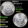 Image 1 : 1904-o Morgan Dollar $1 Grades Choice+ Unc