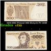 1974-1982 Poland 500 Zlotych P# 145B Grades vf++
