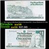 1987 Scotland (UK) Royal Bank of Scotland PLC 1 Pound Banknote P# 346a Grades Choice AU/BU Slider