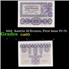 1922  Austria 10 Kronen, First Issue P# 75 Grades Gem CU