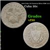 1920 Cuba 20 Centavos Silver KM# 13.2 Grades vf++