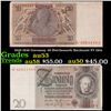 1929-1936 Germany 20 Reichsmark Banknote P# 181a Grades Select AU