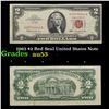 1963 $2 Red Seal United States Note Grades Select AU