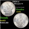 Image 1 : 1904-o Morgan Dollar $1 Grades GEM Unc