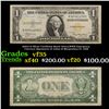 1935A $1 Silver Certificate North Africa,WWII Emergency Currency Signatures of Julian & Morgenthau F