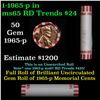 Image 1 : Shotgun Lincoln 1c roll, 1965-p 50 pcs Bank Wrapper.