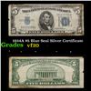 1934A $5 Blue Seal Silver Certificate  Grades vf, very fine
