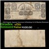 1853 Georgia Augusta Insurance & Banking Co $5 Obsolete Banknote Grades vf++