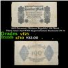 1922 Germany (Weimar Republic) 100 Mark Third Issue Post-WWI Hyperinflation Banknote P# 75 Grades vf