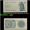 1964 Indonesia 10 Sen Banknote P# 92a Grades Gem CU