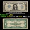 1923 $1 large size Blue Seal Silver Certificate, Fr-237 Signatures of Speelman & White Grades vf+