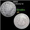 1892 Liberty Nickel 5c Grades g+