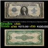 1923 $1 large size Blue Seal Silver Certificate, Fr-237 Signatures of Speelman & White Grades vf+