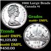 1966 Large Beads Canada Dollar $1 Grades GEM++ DMPL