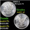Image 1 : 1885-o Morgan Dollar $1 Grades Select Unc+ PL