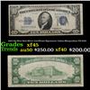 1934 $10 Blue Seal Silver Certificate Signatures Julian/Morgenthau FR-2005 Grades xf+