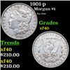 1901-p Morgan Dollar $1 Grades xf