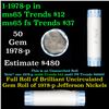 Image 1 : Bank Style Shotgun Uncirculated Jefferson 5c roll, 1978-p 40 pcs