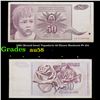 1990 (Second Issue) Yugoslavia 50 Dinara Banknote P# 104 Grades Choice AU/BU Slider