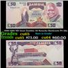 1986-1988 ND Issue Zambia 50 Kwacha Banknote P# 28a Grades Gem CU