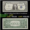 1957A $1 Blue Seal Silver Certificate Grades Gem+ CU
