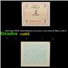 Image 1 : 1943 Italy WWII Allied Military Currency 2 Lire Note P# M11a, with F Grades