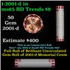 Image 1 : Shotgun Lincoln 1c roll, 2001-d 50 pcs Bank Wrapper.