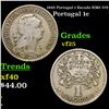 1945 Portugal 1 Escudo KM# 578 Grades vf+