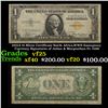 1935A $1 Silver Certificate North Africa,WWII Emergency Currency Signatures of Julian & Morgenthau F