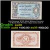 Image 1 : 1944 Germany WWII Allied Military Currency 10 Marks Note P# 194a, 9 digit serial with F Grades Choic