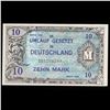 Image 2 : 1944 Germany WWII Allied Military Currency 10 Marks Note P# 194a, 9 digit serial with F Grades Choic