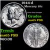 Image 1 : 1944-d Mercury Dime 10c Grades GEM FSB
