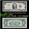 Image 1 : 1963 $2 Red seal United States Note Grades Gem CU
