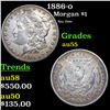 1886-o Morgan Dollar $1 Grades Choice AU
