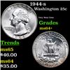 Image 1 : 1944-s Washington Quarter 25c Grades Choice+ Unc