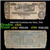 Image 1 : 1864 $10 Confederate Note, T68 Grades vf+
