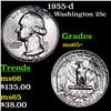 Image 1 : 1955-d Washington Quarter 25c Grades GEM+ Unc