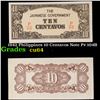 Image 1 : 1942 Philippines 10 Centavos Note P# 104B Grades Choice CU