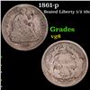 Image 1 : 1861-p Seated Liberty Half Dime 1/2 10c Grades vg, very good