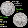 Image 1 : 1903-p Morgan Dollar $1 Grades f, fine