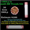 Image 1 : Shotgun Lincoln 1c roll, 1968-p 50 pcs Bank Wrapper.