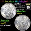 Image 1 : 1899-s Morgan Dollar $1 Graded GEM Unc By USCG