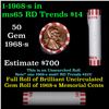 Image 1 : Shotgun Lincoln 1c roll, 1968-s 50 pcs Bank Wrapper.