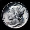Image 2 : 1945-p Mercury Dime 10c Grades GEM++ Unc